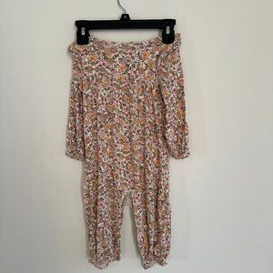 Angel Dear Ruffle Floral Bamboo Romper/One-Piece 12 - 18 M